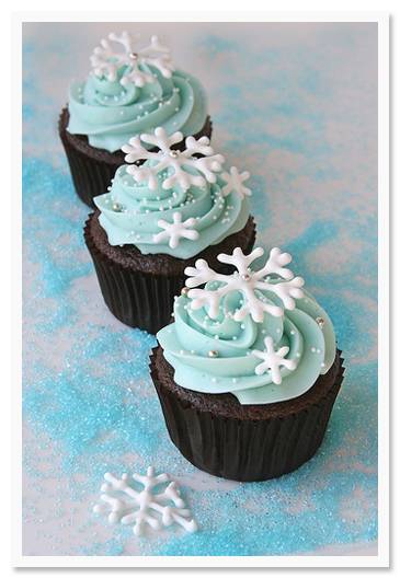 Winter Cupcake Wedding Cakes