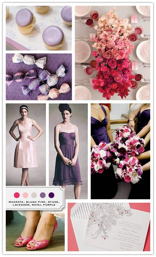 Magenta Blush Pink Stone Lavender Royal Purple Color Palette Credits