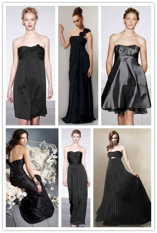 Bridesmaids in Black