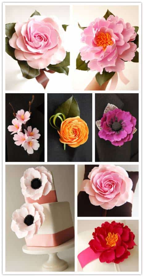 While doing some research for wedding flower alternatives for a friend of