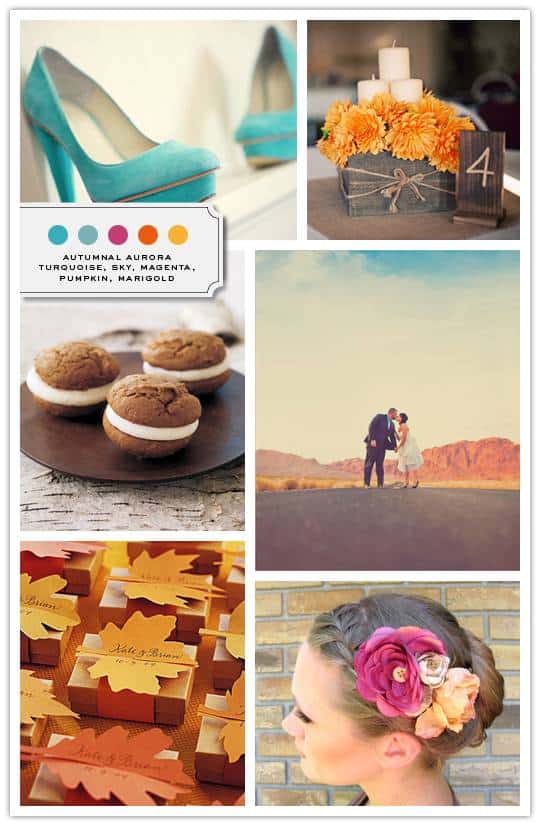 Color Palette Turquoise Sky Magenta Pumpkin Marigold