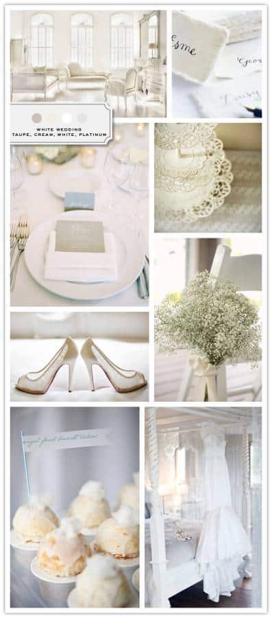 Inspiration Board White Wedding