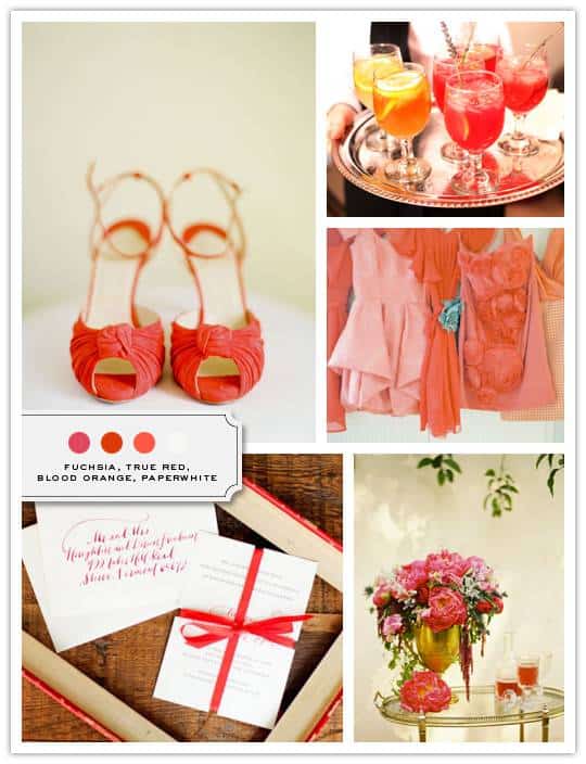 If fun is high on the priority list for your wedding a red color palette 