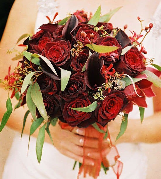 fall flowers wedding bouqe