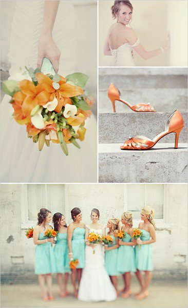 Wedding Color Palette: Orange