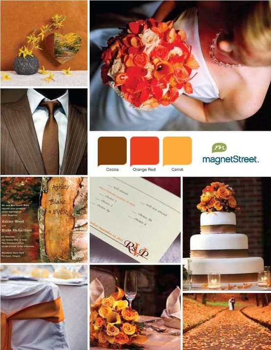 Wedding Color Palette: Orange Wedding Color Palette: Orange