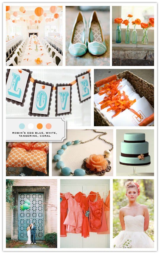 Wedding Color Palette: Orange Wedding Color Palette: Orange