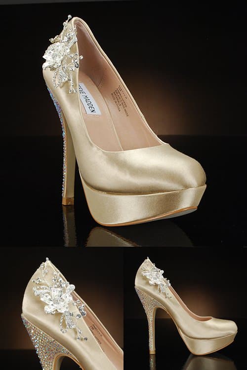 Alternative Places to Shop for Wedding Items Decorated Wedding Shoes