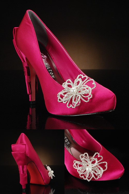 Decorated Colored Wedding Shoes