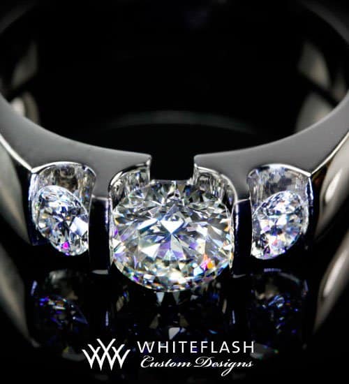 White Flash Custom Design Rings