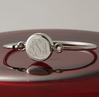 Beautiful Gift Ideas for the Bridesmaids Personalized Bangle