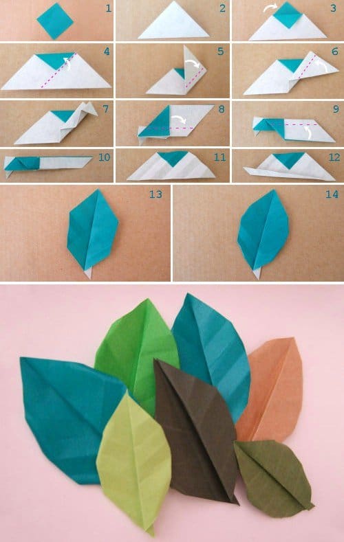 Origami Leaves