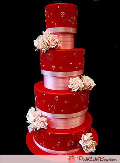 How to Create a Valentine’s Wedding Valentine's Wedding Cake
