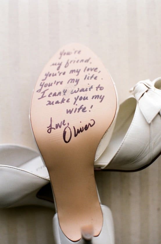 Wedding Shoe Message
