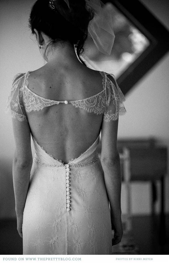 Vintage Back Wedding Dress