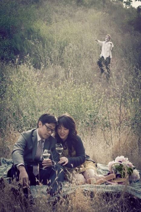 Zombie Engagement Photo