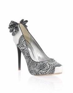 Black and White Wedding Shoe