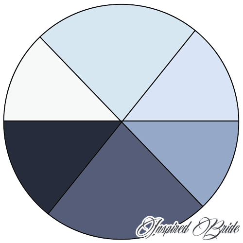 Winter Wedding Color Wheel - The Inspired Bride