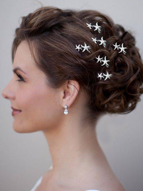 Starfish Wedding Hair Clips