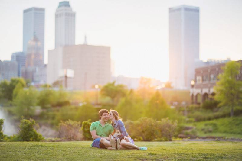 Abbe Lansdown & Cory Lechtenberger's engagement session at Downt