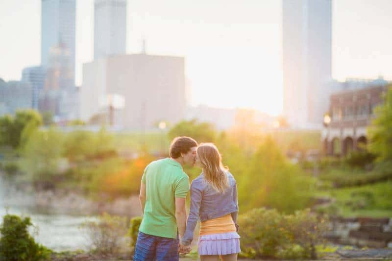 Abbe Lansdown & Cory Lechtenberger's engagement session at Downt