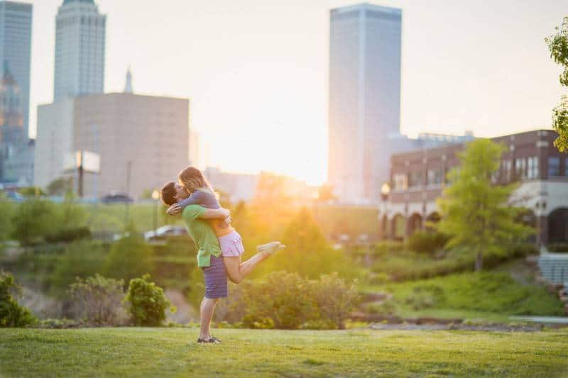Abbe Lansdown & Cory Lechtenberger's engagement session at Downt