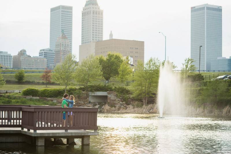 Abbe Lansdown & Cory Lechtenberger's engagement session at Downt