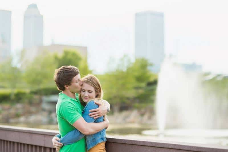 Abbe Lansdown & Cory Lechtenberger's engagement session at Downt