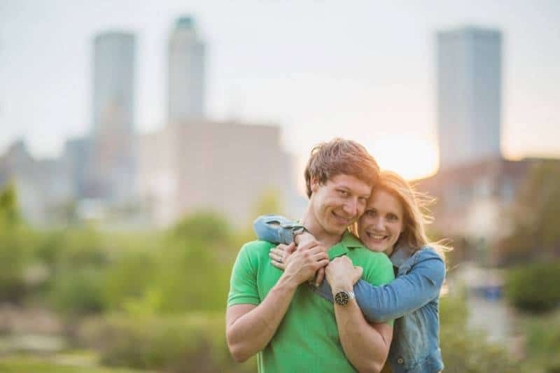 Abbe Lansdown & Cory Lechtenberger's engagement session at Downt