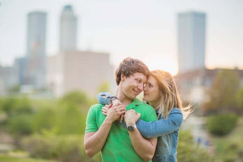 Abbe Lansdown & Cory Lechtenberger's engagement session at Downt