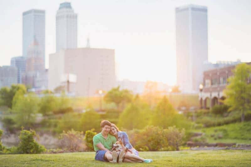 Abbe Lansdown & Cory Lechtenberger's engagement session at Downt