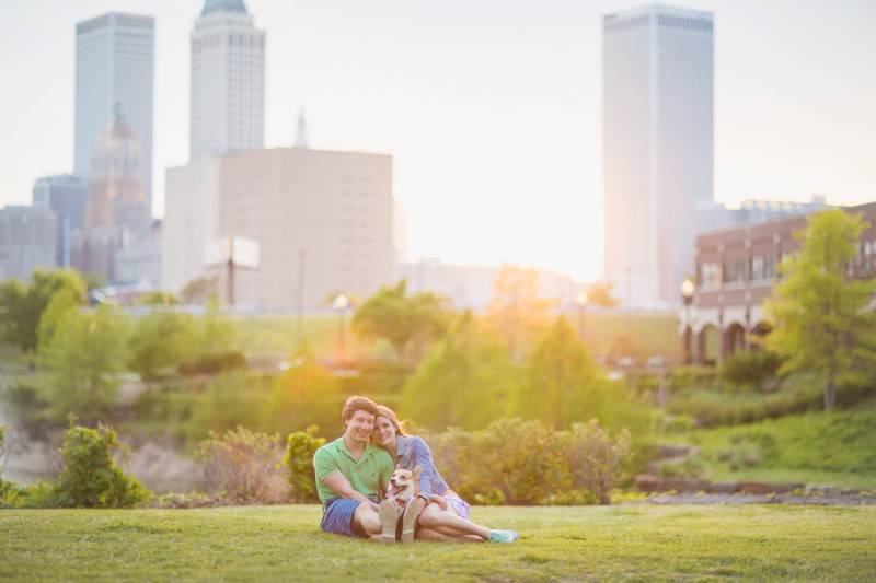 Abbe Lansdown & Cory Lechtenberger's engagement session at Downt