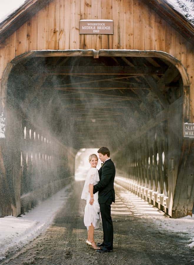 Beautiful Snowy Wedding Pictures