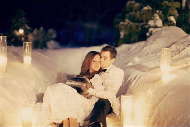 Beautiful Snowy Wedding Pictures