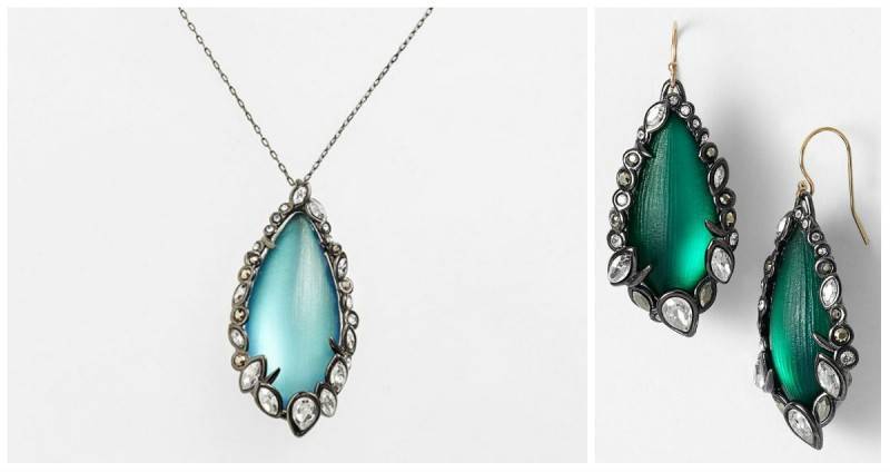 Alexis Bittar Lucite Imperial Noir Pendant Necklace