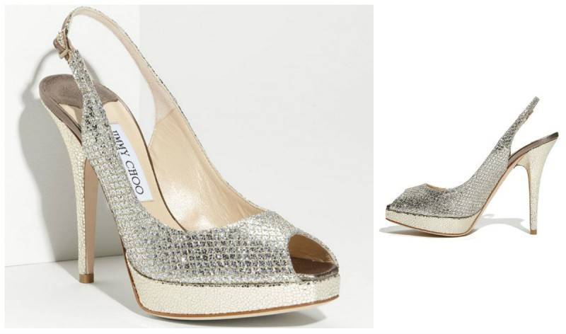 Jimmy Choo ‘Clue’ Glitter Slingback Pump
