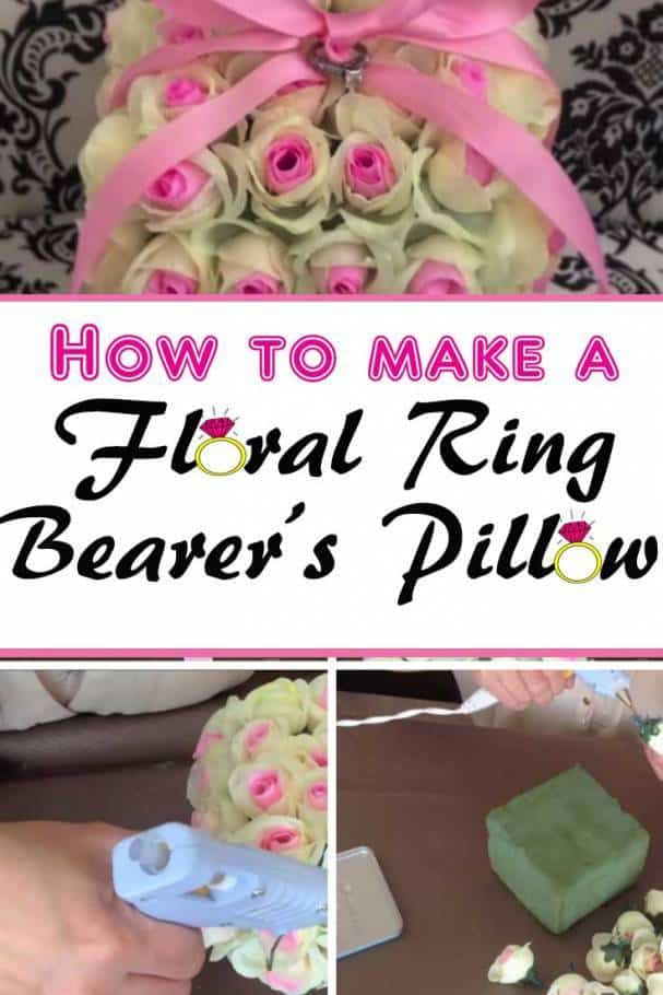 DIY Floral Ring Bearer's Pillow