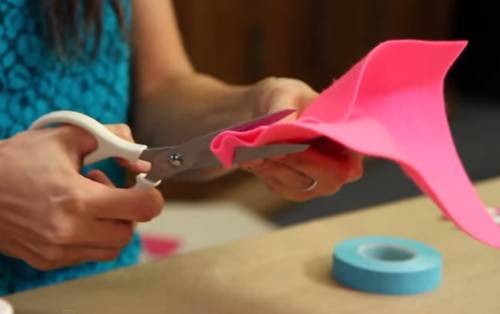 diy glitter heart cake topper