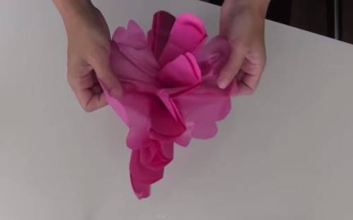 Diy wedding paper poms