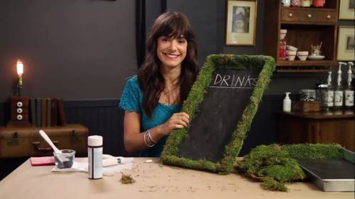 diy wedding rustic chalkboard menu