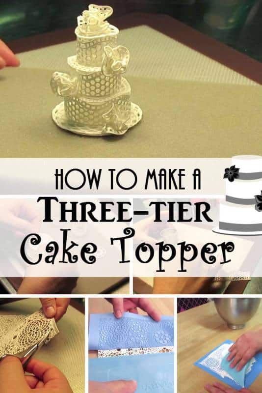 diy three-tier cake topper