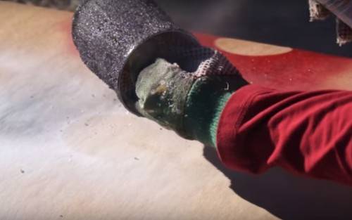 diy snow candle holder