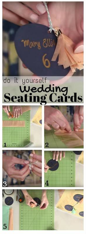 diy wedding seating cards