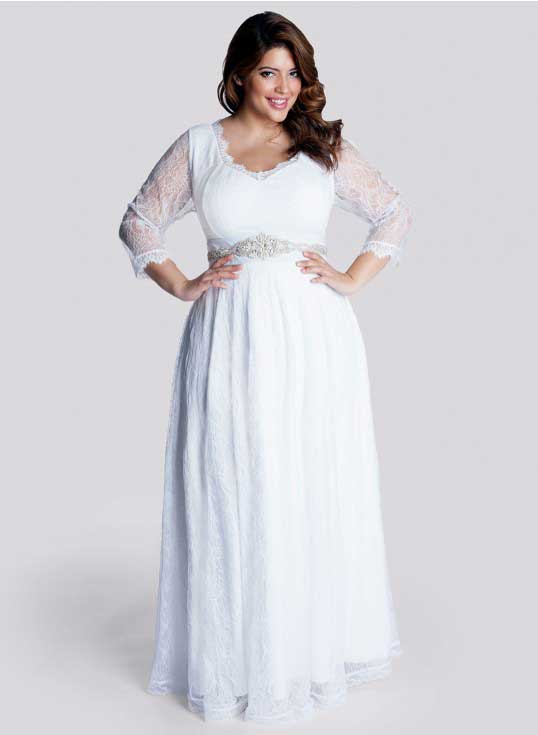 wedding gown for chubby girl