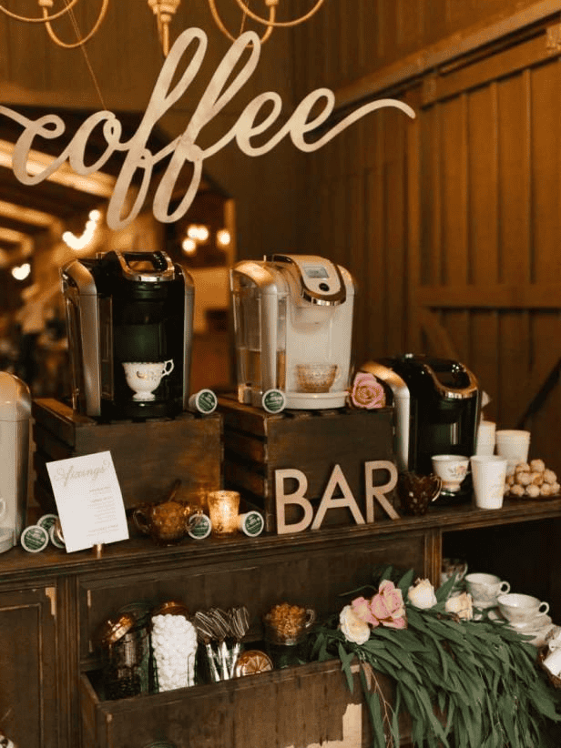 DIY Wedding Coffee Bar: Simple Ideas to Spice Up Your Reception 26 DIY Wedding Coffee Bar: Simple Ideas to Spice Up Your Reception 25