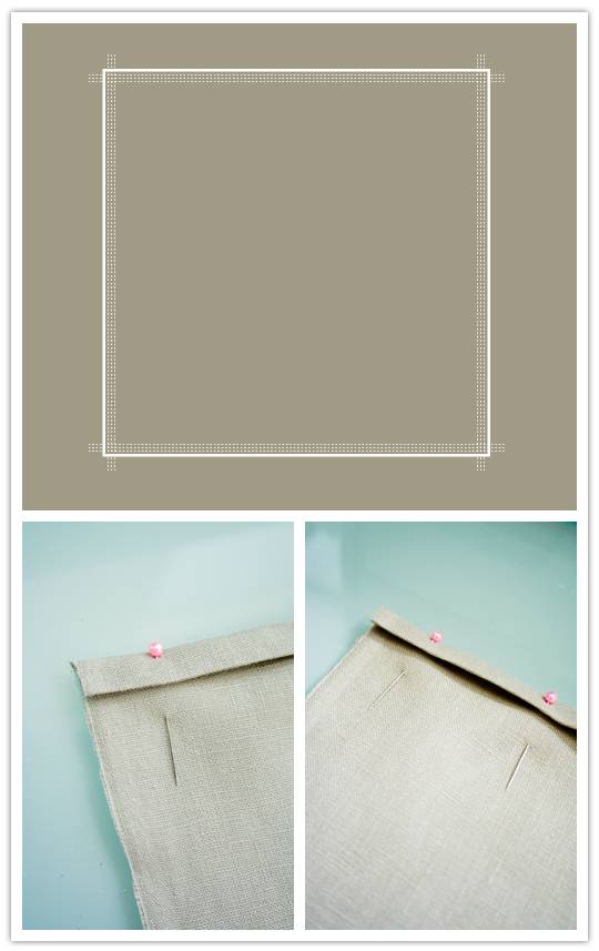 Do It Yourself Project: Stamp Printed Linen Napkins 6