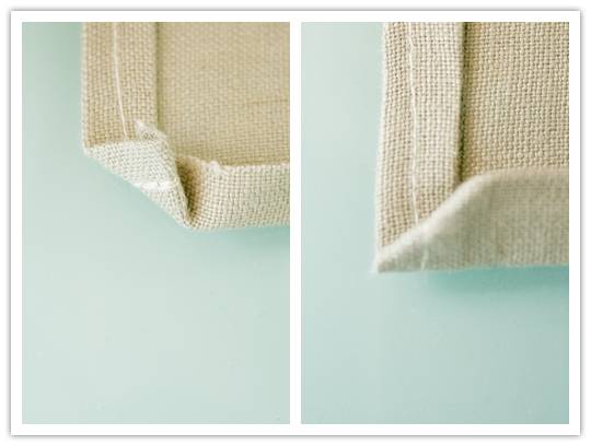 Do It Yourself Project: Stamp Printed Linen Napkins 8