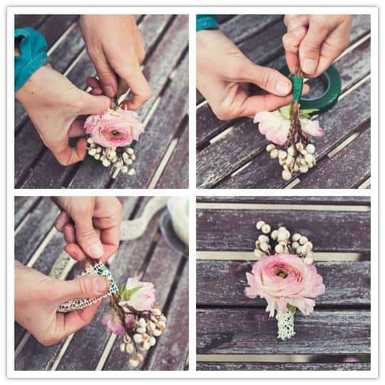 Do It Yourself Project: Romance and Lace Boutonniere 8