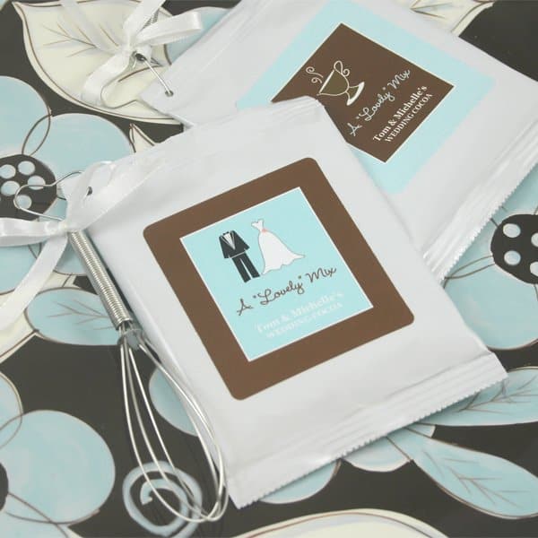 3 Fun Ways to Surprise Your Wedding Guests "A Lovely Mix" Personalized Hot Cocoa