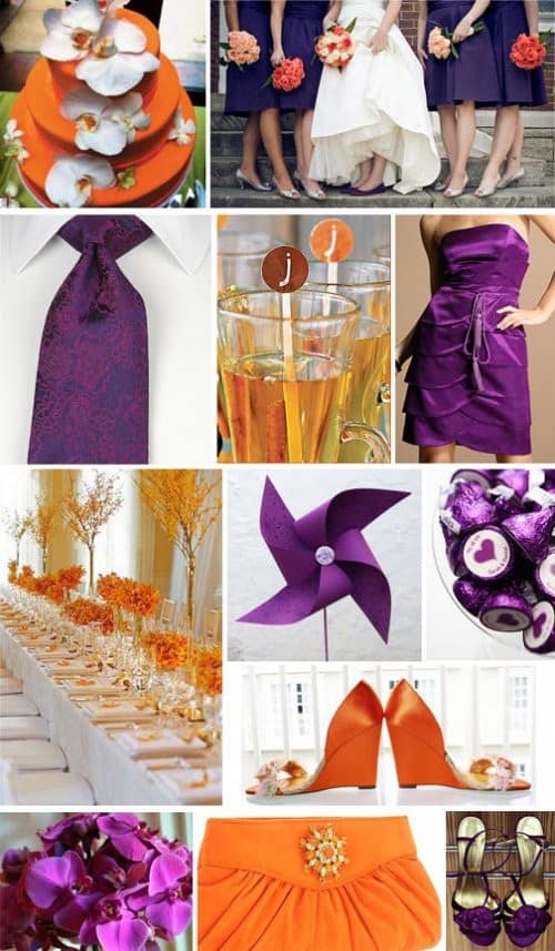 Wedding Color Palette: Orange - Inspired Bride